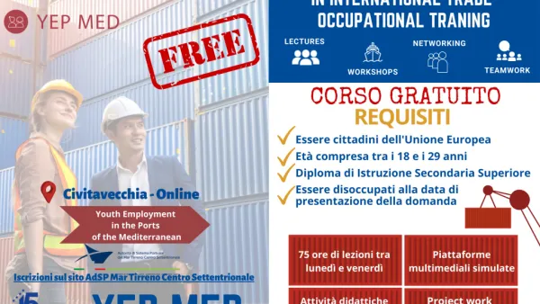 YEP MED, pubblicato il bando del secondo “Occupational Training” YEP MED, pubblicato il bando del secondo “Occupational Training”