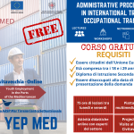 YEP MED, pubblicato il bando del secondo “Occupational Training”